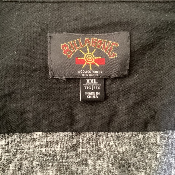 Men’s Billabong Otis Boomerang Button Down Black n White Shirt XXL - Picture 4 of 6
